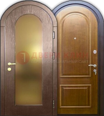 Металлическая арочная дверь ДА-12 в банк в Гатчине