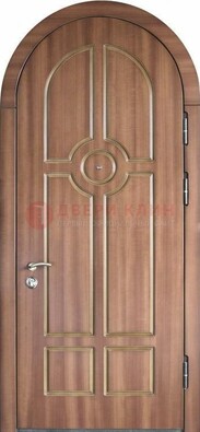 Арочная дверь с отделкой массивом ДА-35 в Костроме