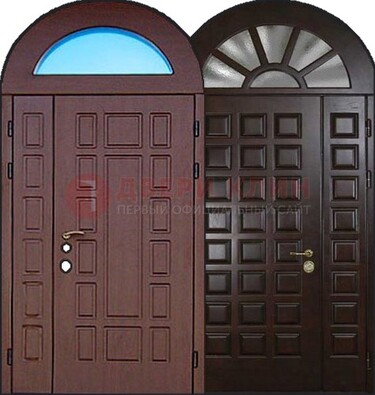 Стальная арочная дверь ДА-8 для административного здания в Шатуре