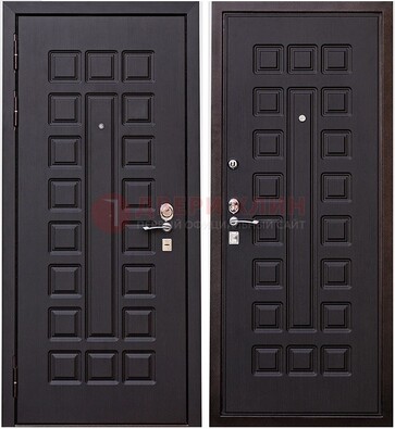Крепкая металлическая дверь с МДФ ДМ-118 в Гатчине