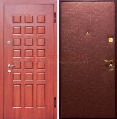 Входная дверь с МДФ и винилискожей ДМ-178 для офиса в Гатчине
