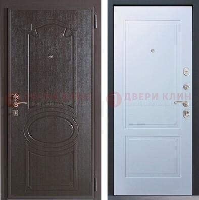 Квартирная железная дверь с МДФ панелями ДМ-380 в Гатчине