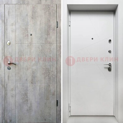 Светлая входная дверь со светлыми МДФ в квартиру ДМ-475 в Казани