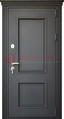 Чёрная дверь с МДФ ДМ-520 в Гатчине