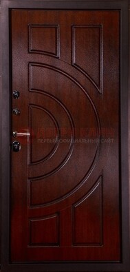 Темная стальная дверь с МДФ ДМ-58 в Гатчине