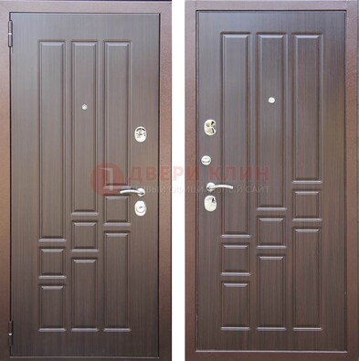 Теплая металлическая дверь с МДФ с двух сторон ДМ-80 в Видном