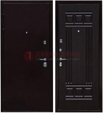 Темная стальная дверь с порошковым напылением ДП-140 в Гатчине