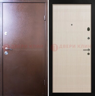 Входная дверь с порошковым покрытием и терморазрывом МДФ ДП-210 в Гатчине