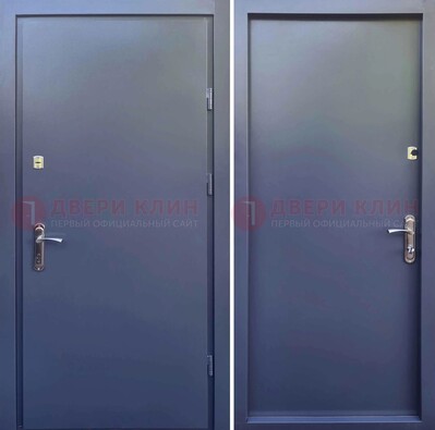 Стальная дверь с порошковым покрытием и фрезерованной МДФ ДП-214 в Гатчине