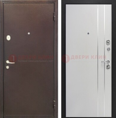 Входная дверь с порошковым покрытием с МДФ с молдингами ДП-232 в Гатчине