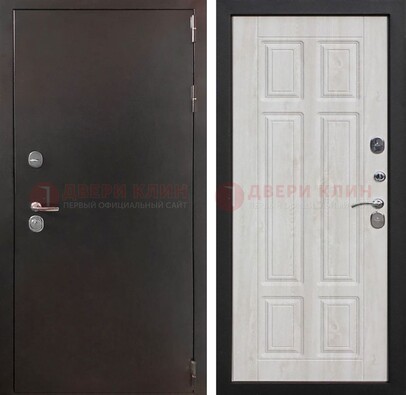 Стальная дверь с порошковым напылением с филенчатой МДФ ДП-238 в Гатчине