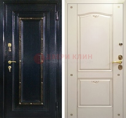 Входная дверь Дверь с золотистым декором ДПР-3 в Гатчине