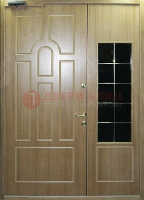 Входная дверь Дверь со вставками из черного стекла ДПР-42 в Гатчине
