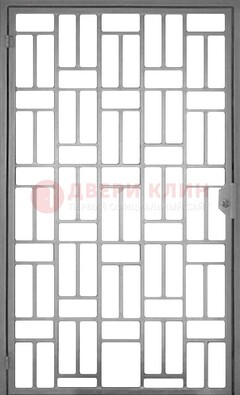 Металлическая решетчатая дверь в сером цвете ДР-23 в Гатчине