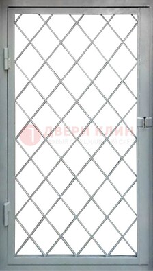 Серая стальная решетчатая дверь ДР-3 в Гатчине