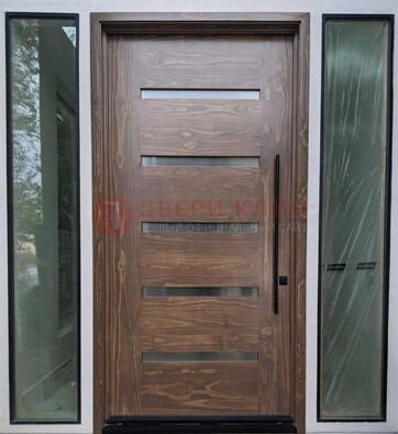 Железная дверь с виноритом и фрамугами ДВТ-189 в Домодедово