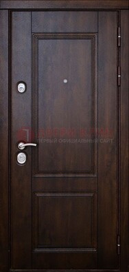 Темная железная дверь с виноритом ДВТ-4 в Гатчине