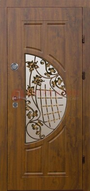 Стальная филенчатая дверь с виноритом и МДФ ДВТ-84 в Гатчине