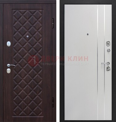 Железная входная дверь с виноритом и МДФ с молдингами ДВТ-87 в Гатчине